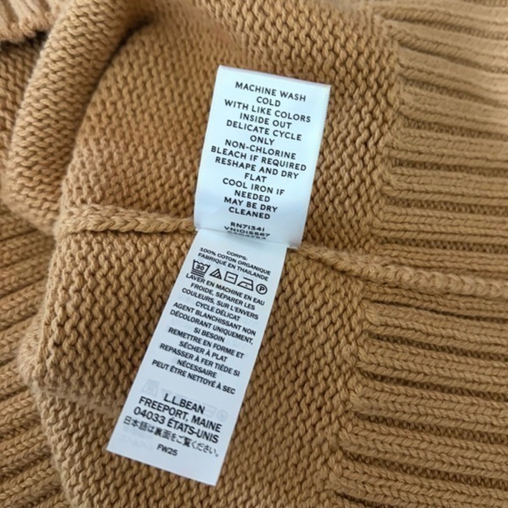 NWT!! FREE PEOPLE x L.L. BEAN Cotton Rollneck Sweater Hiking Boots Large - Picture 13 of 14